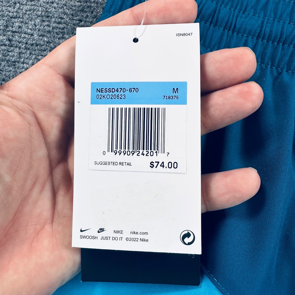 Nike Mens M Swim Bottom Board Shorts
Swimsuit Pink Blue Teal Colorblock NESSD470 - Picture 8 of 15